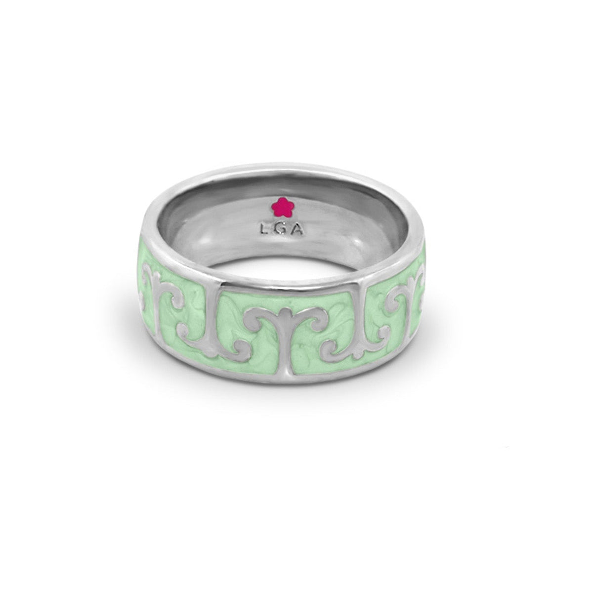 Renaissance Style Ring — Scroll Band