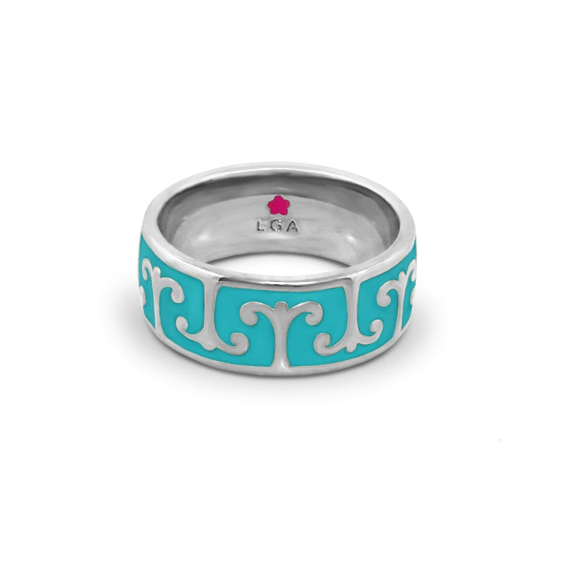 Renaissance Style Ring — Scroll Band