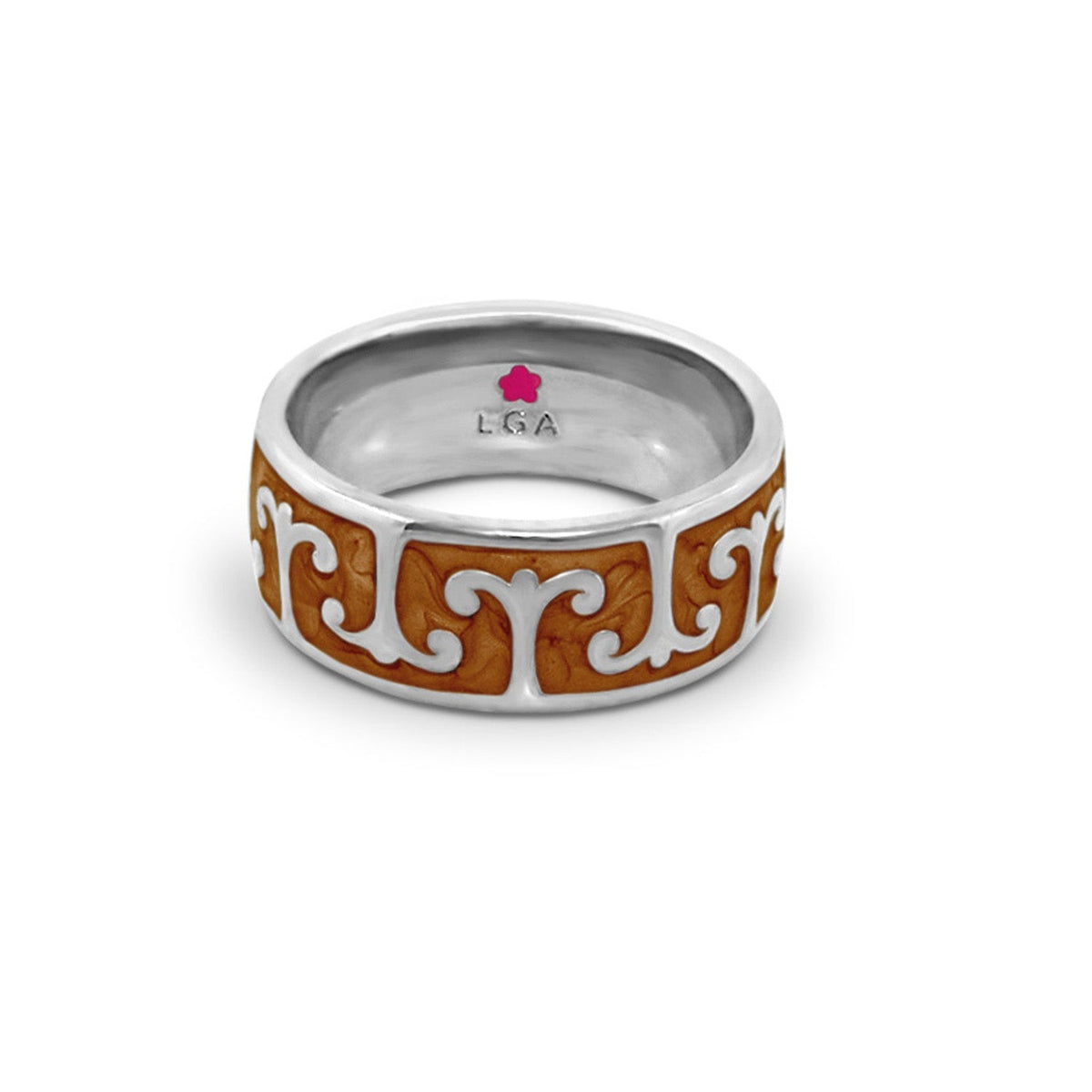 Renaissance Style Ring — Scroll Band