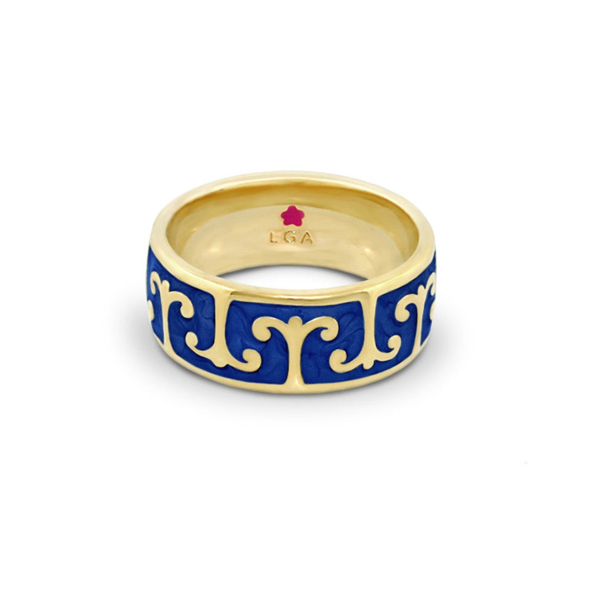 Renaissance Style Ring — Scroll Band