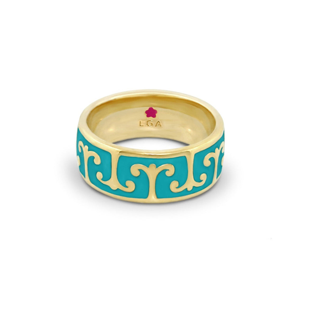 Renaissance Style Ring — Scroll Band