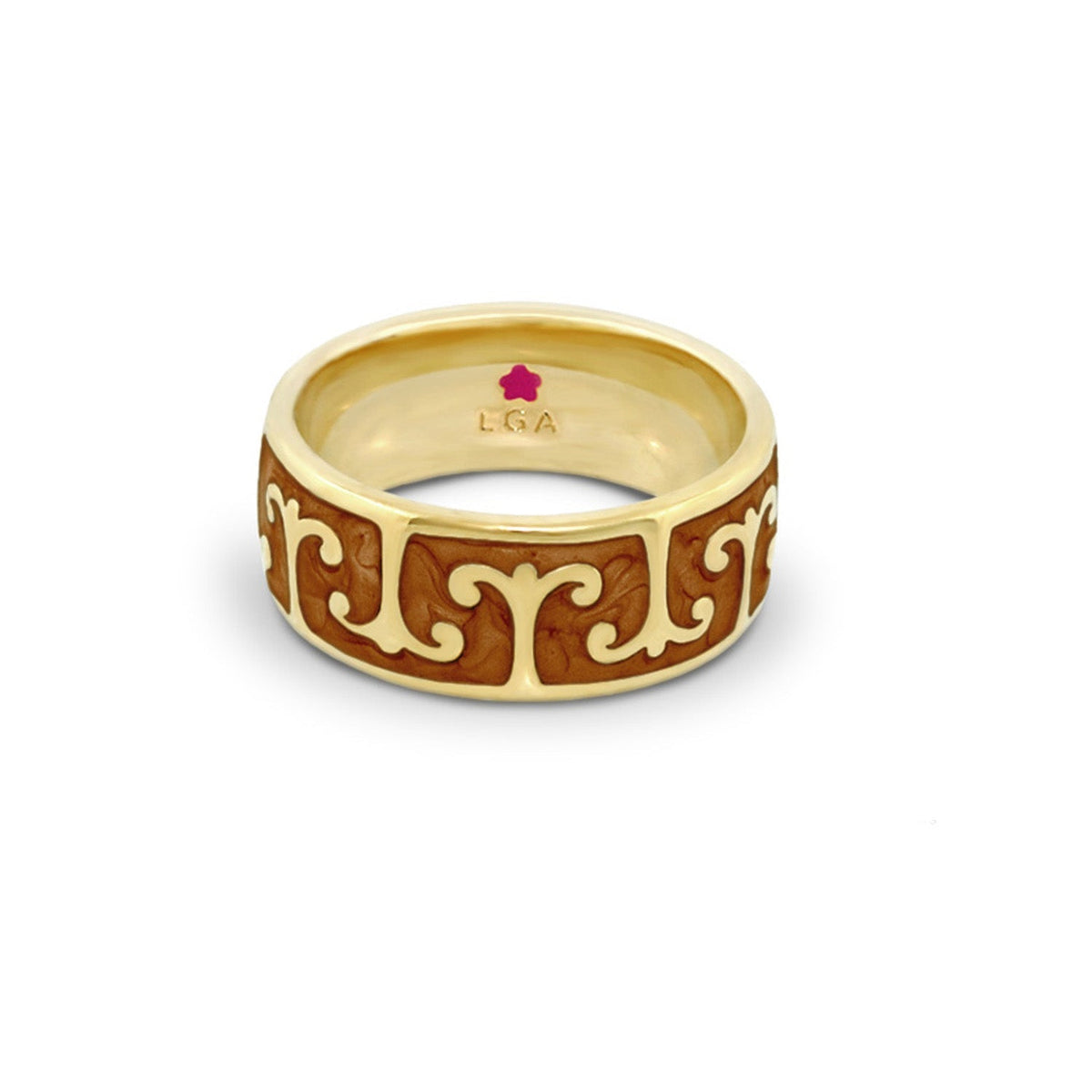 Renaissance Style Ring — Scroll Band
