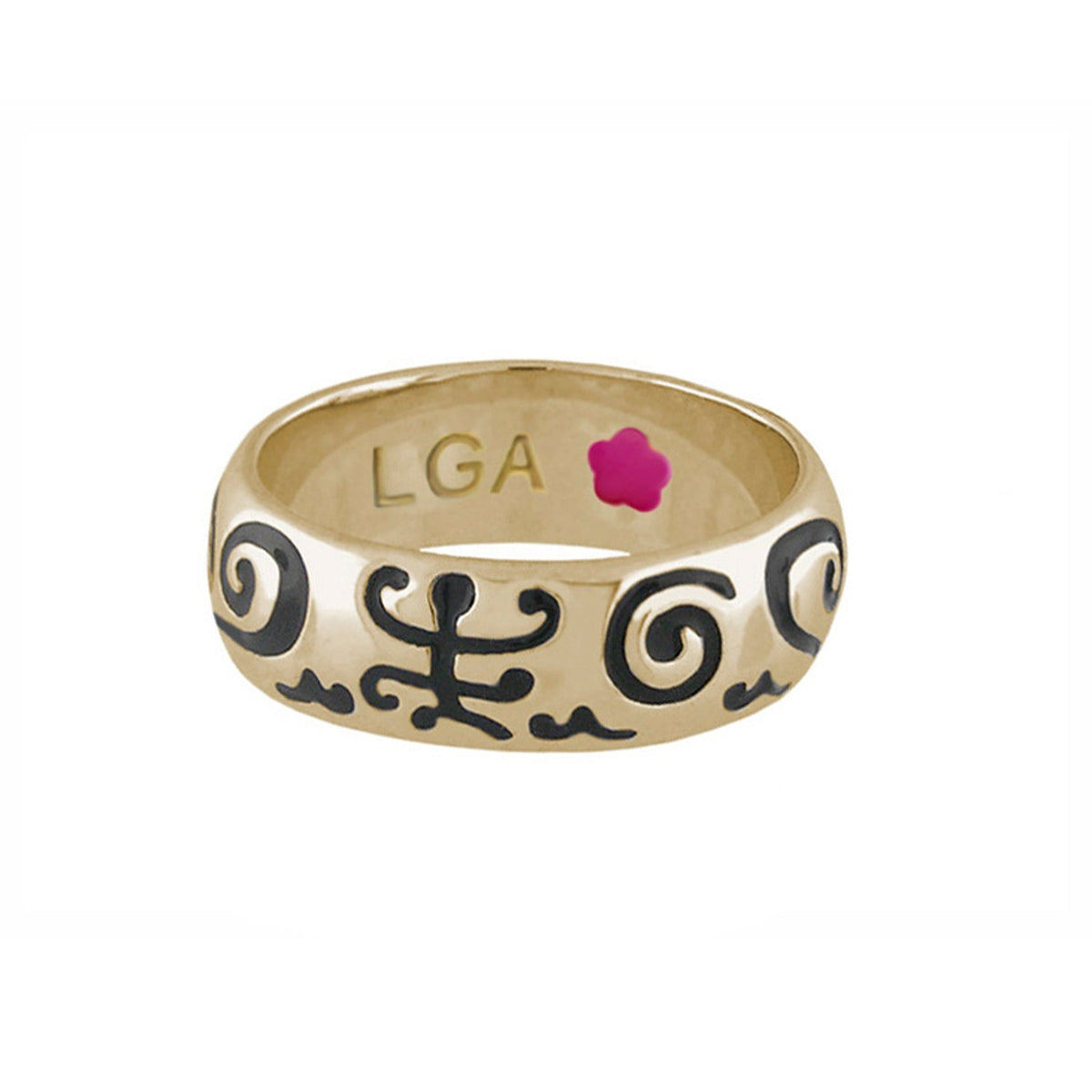 Good Karma Band Ring — Hand-Poured Scroll