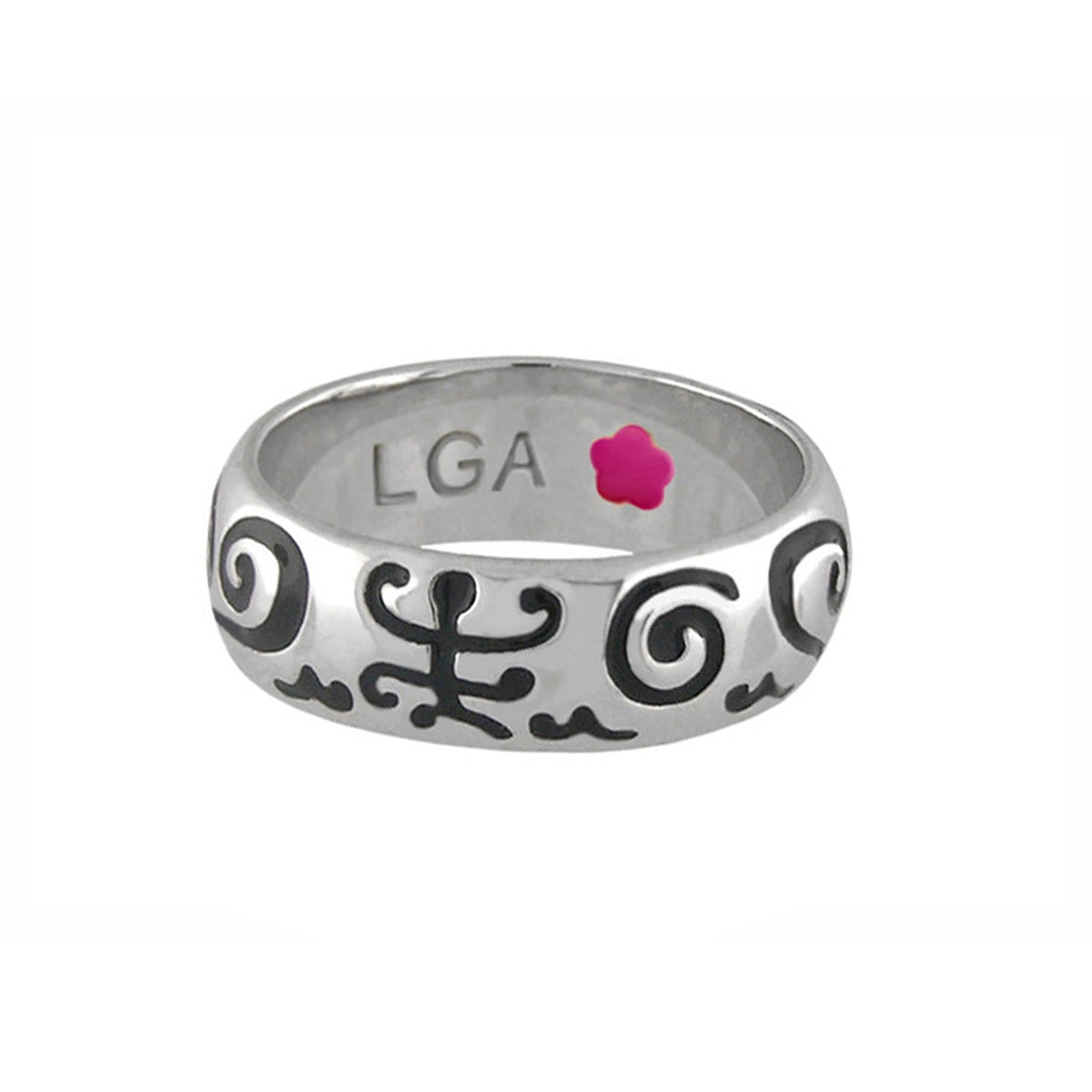 Good Karma Band Ring — Hand-Poured Scroll