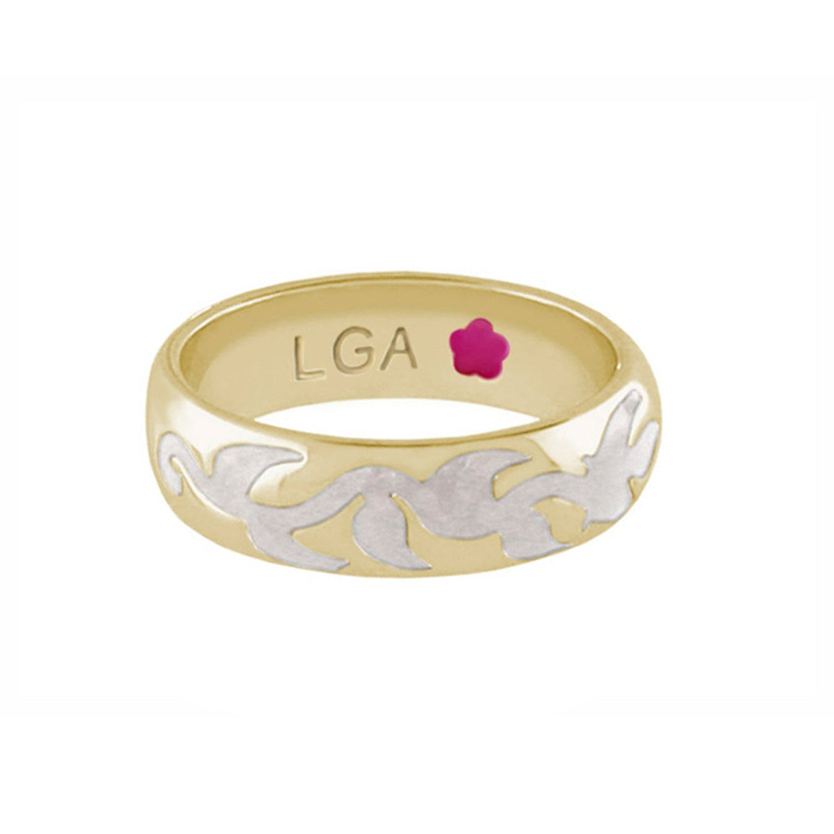 Daisy Swirl Band Ring