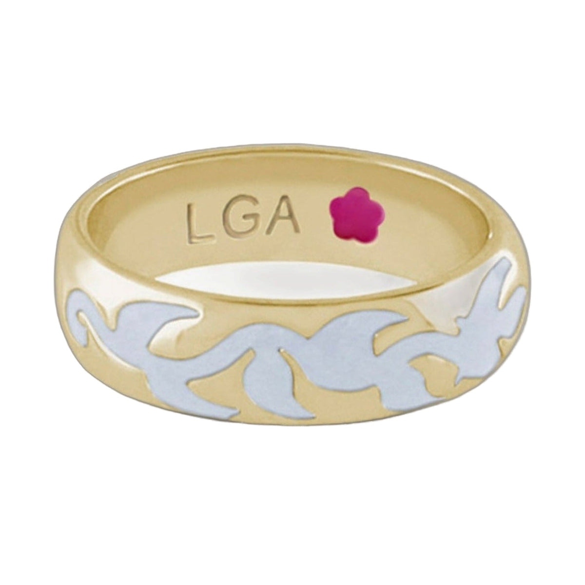 Daisy Swirl Band Ring