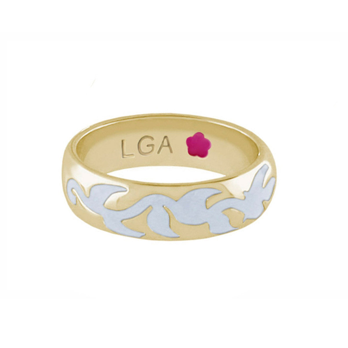 Daisy Swirl Band Ring