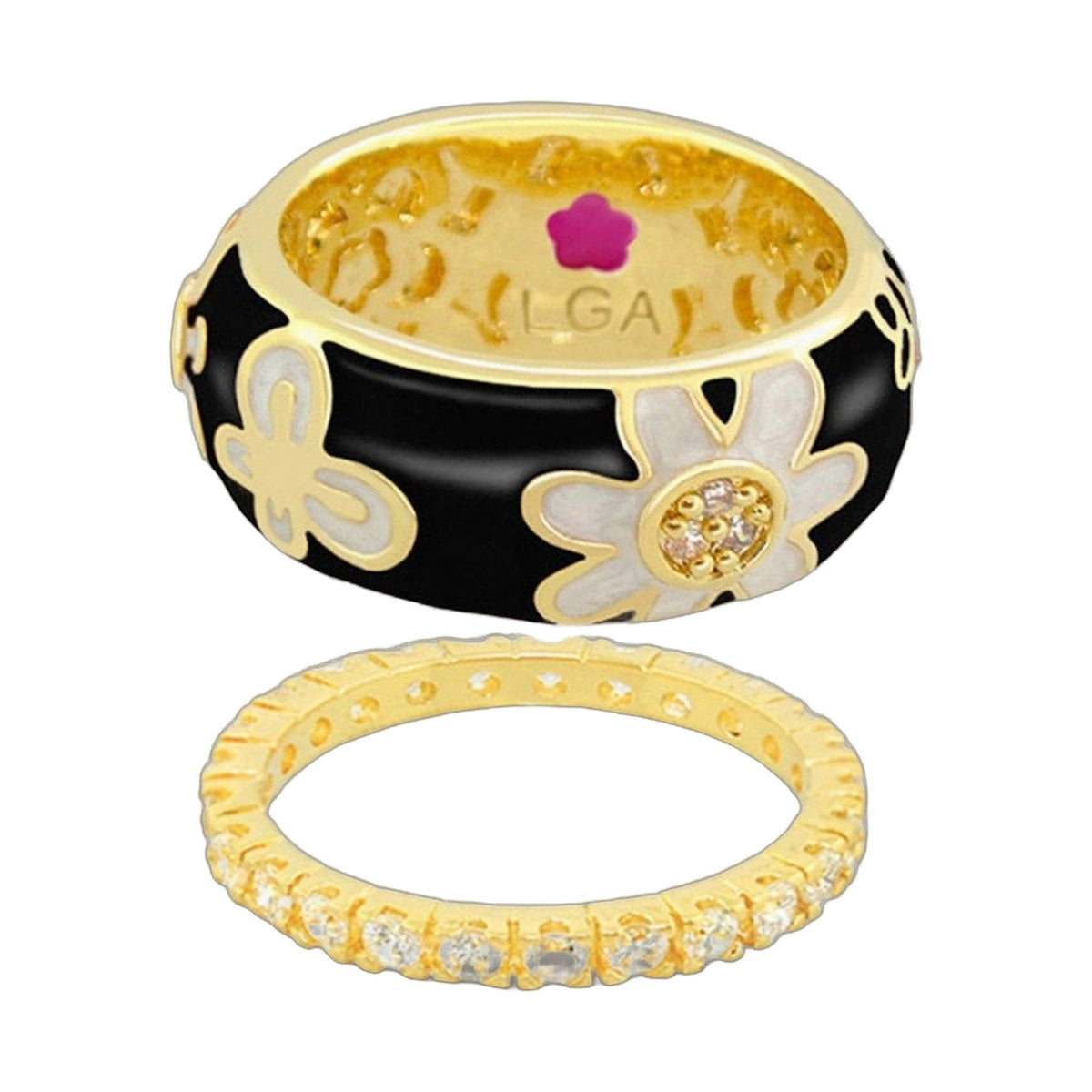 Butterfly Band Ring Set