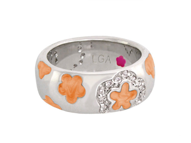Daisy Love Stackable Ring — Silver Scatter