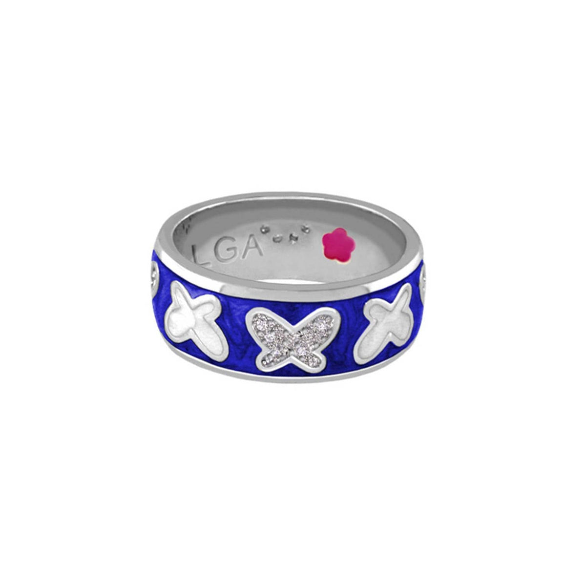 Butterfly World Ring — Wide Pavé Butterfly