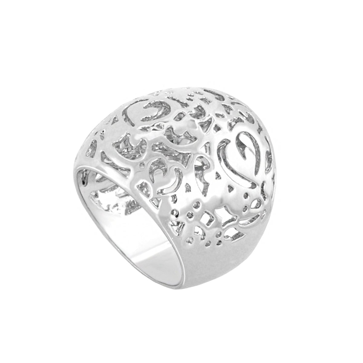 Hidden Hearts Ring — Filigree Dome