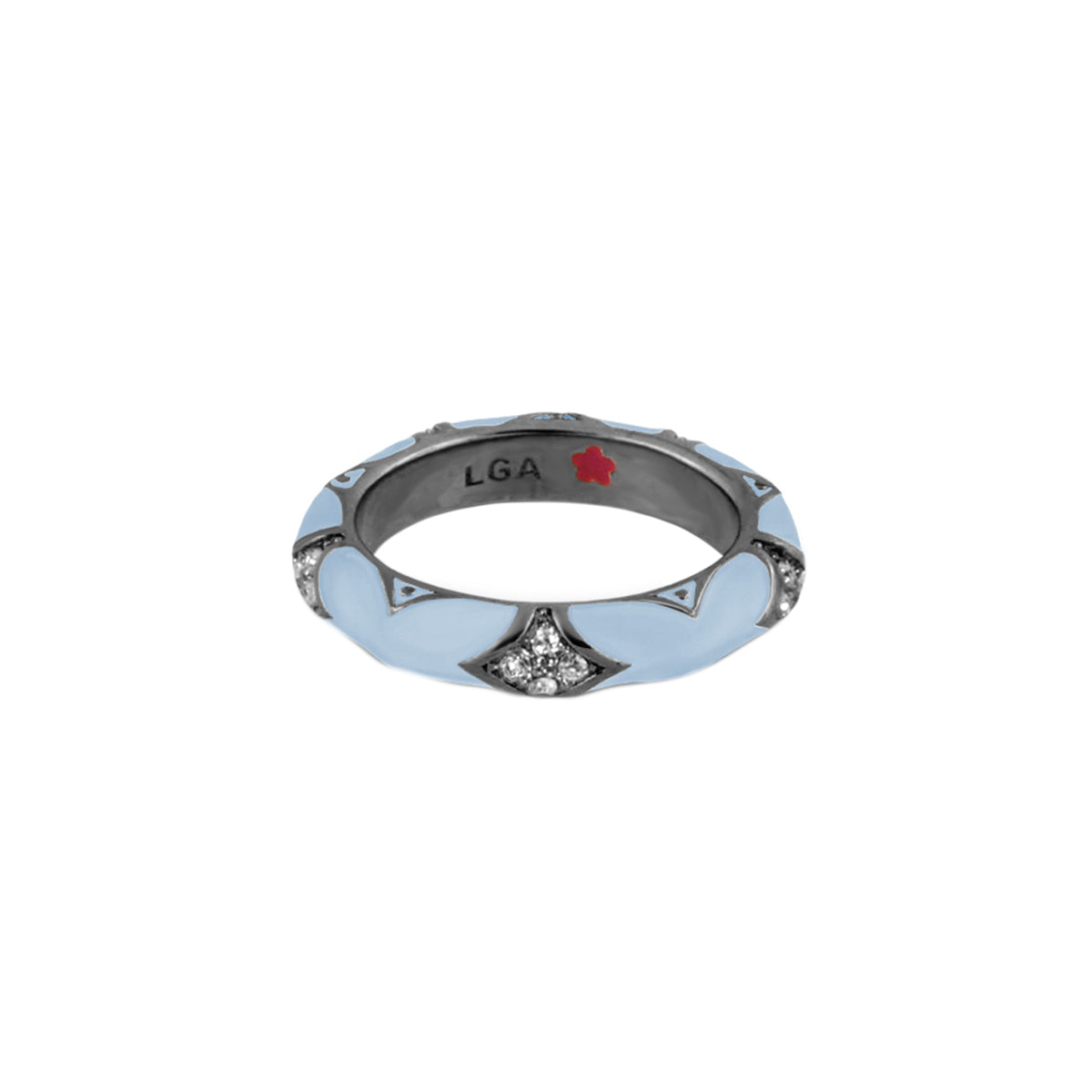 Stackable Fiesta Ring — Pavé Star Dome