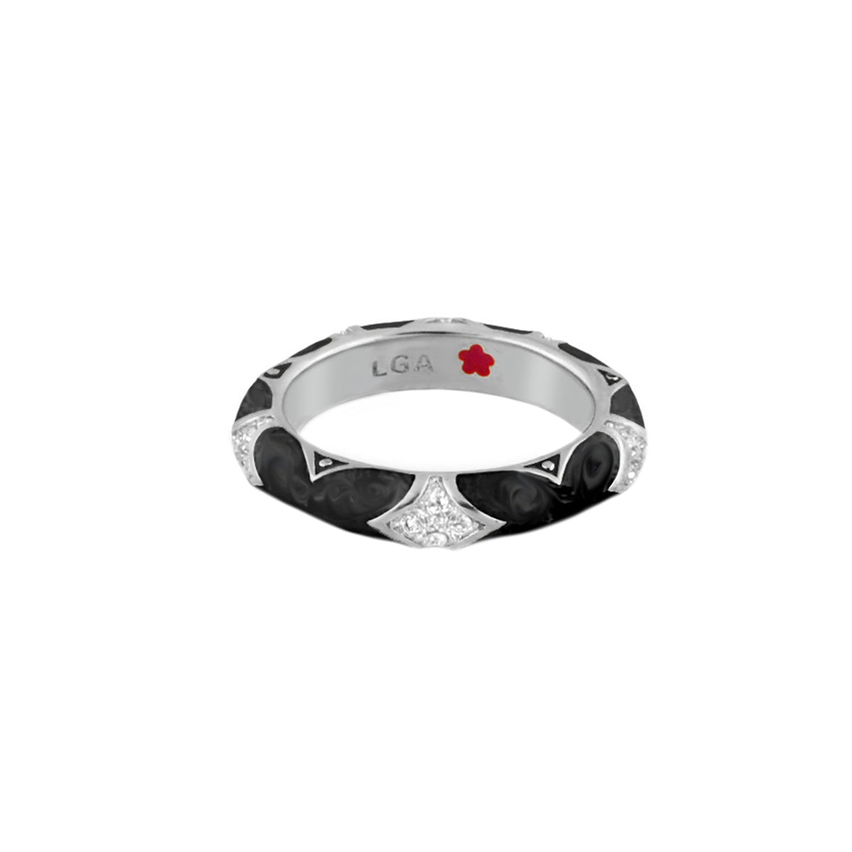 Stackable Fiesta Ring — Pavé Star Dome