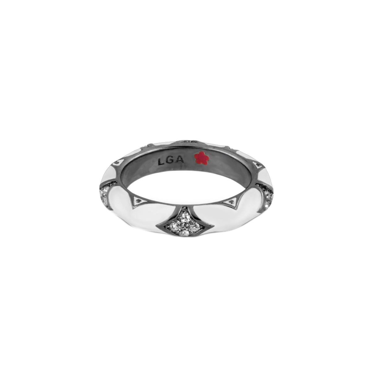 Stackable Fiesta Ring — Pavé Star Dome