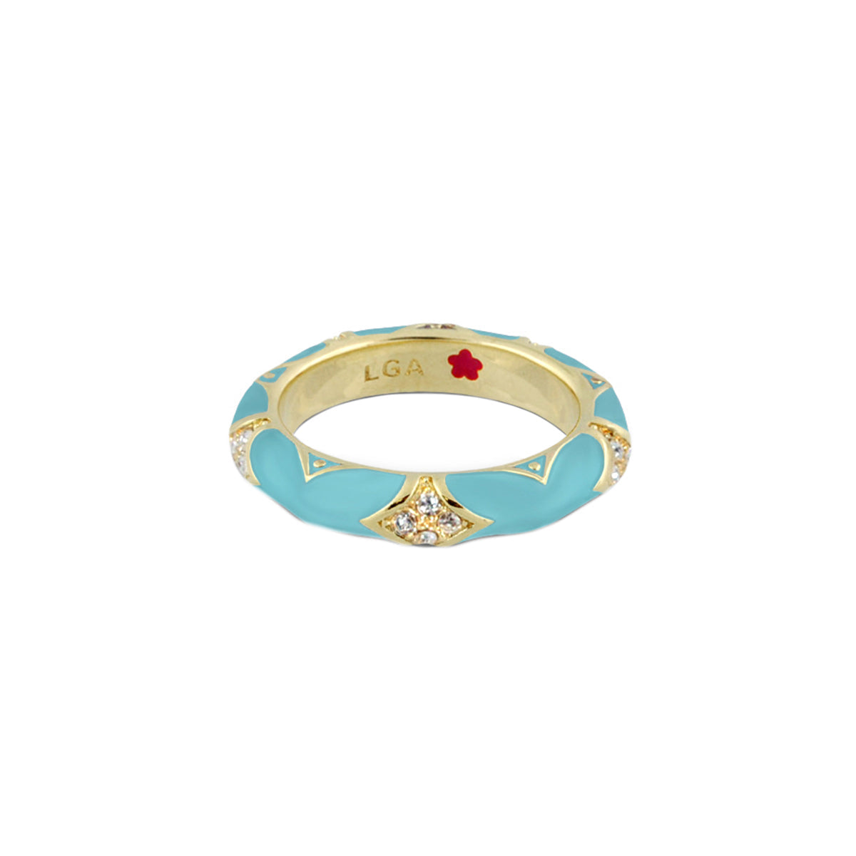 Stackable Fiesta Ring — Pavé Star Dome