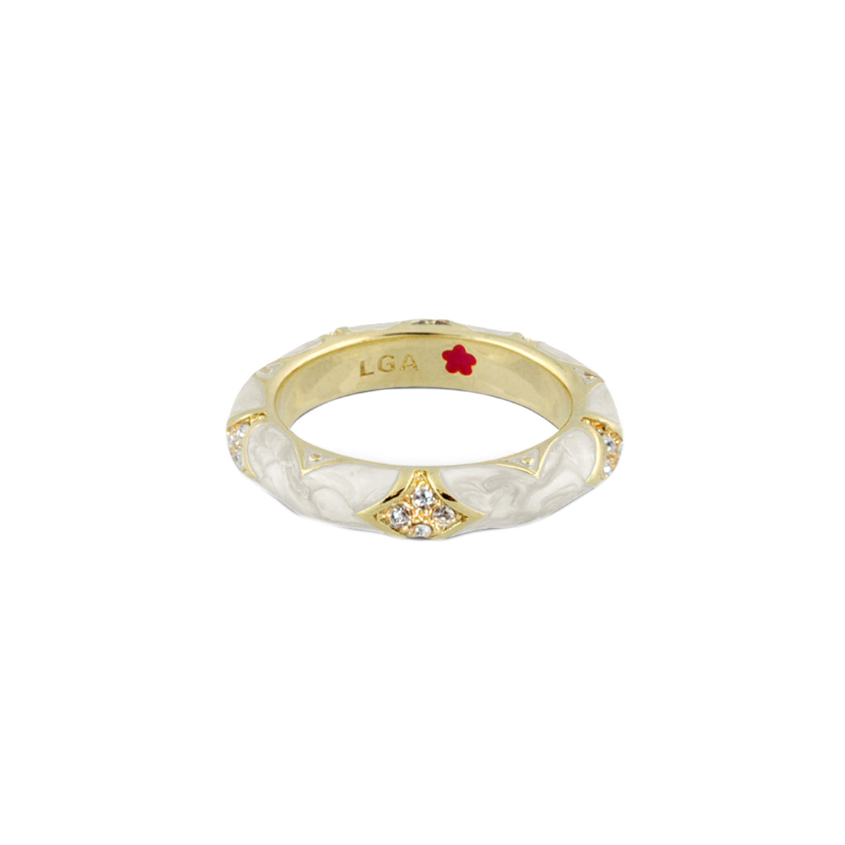 Stackable Fiesta Ring — Pavé Star Dome