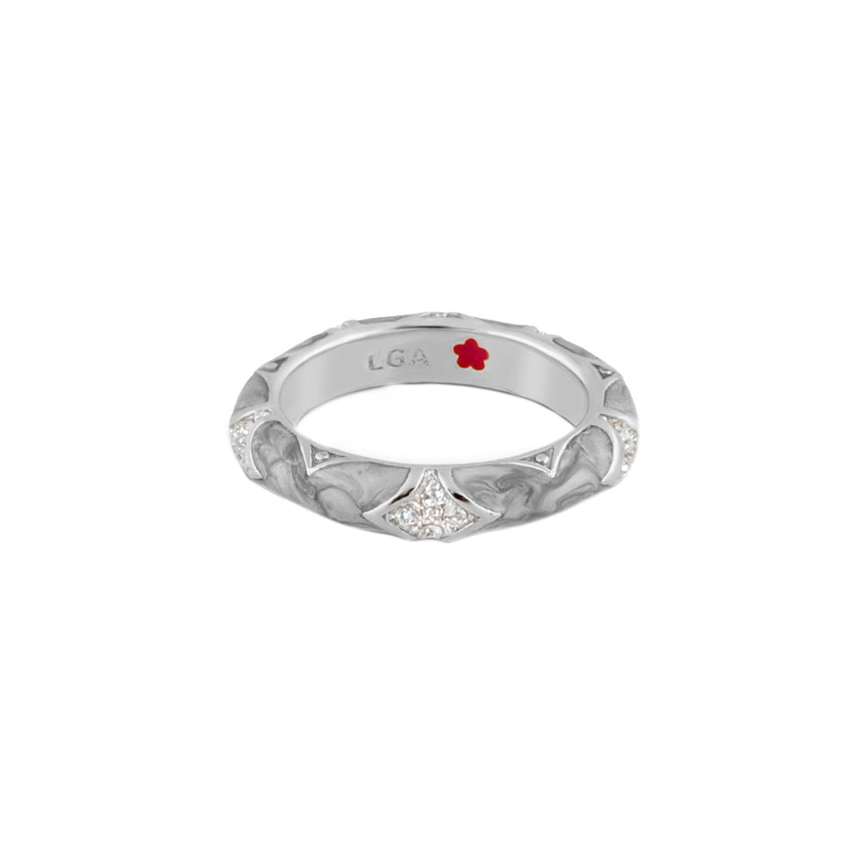 Stackable Fiesta Ring — Pavé Star Dome