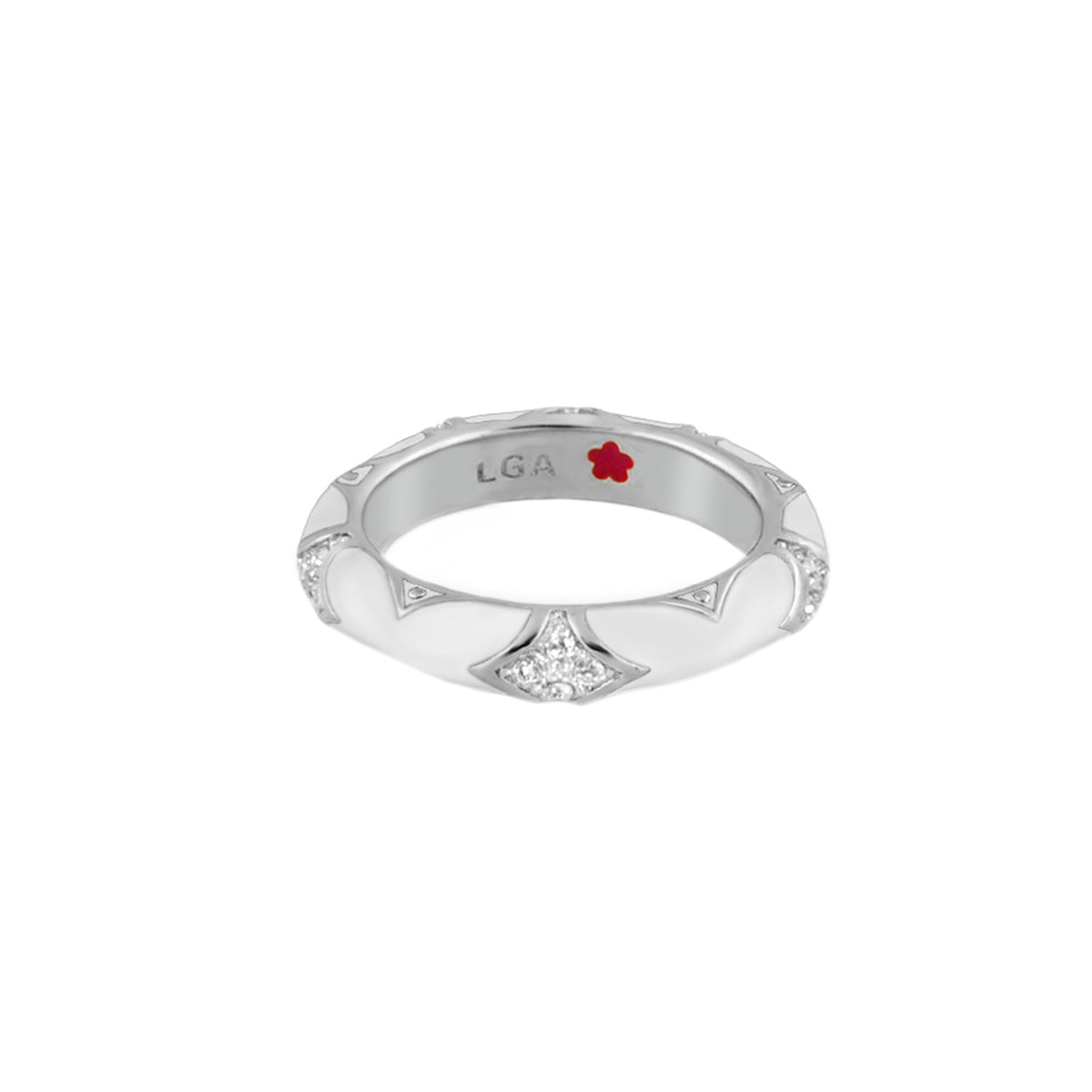 Stackable Fiesta Ring — Pavé Star Dome