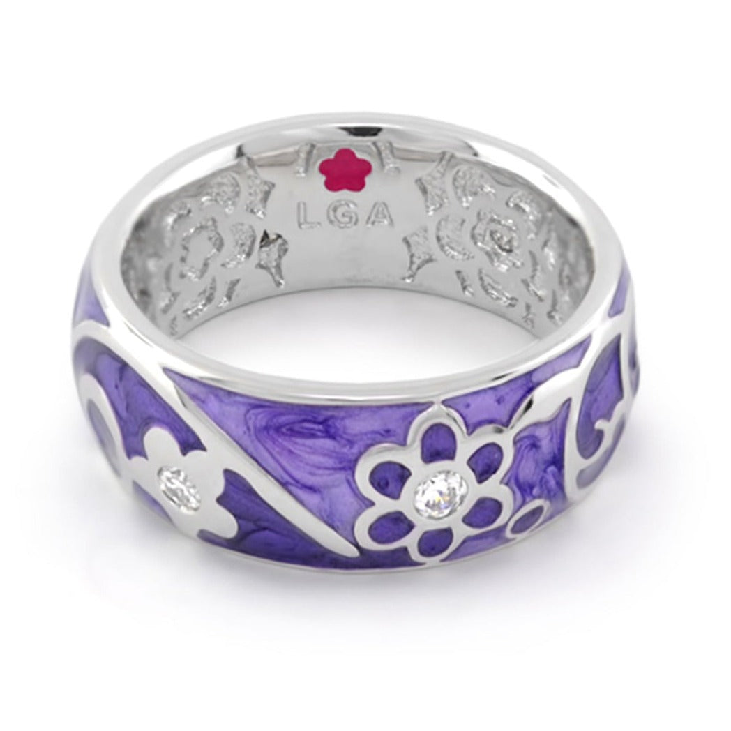 Daisy Swirl Band Ring