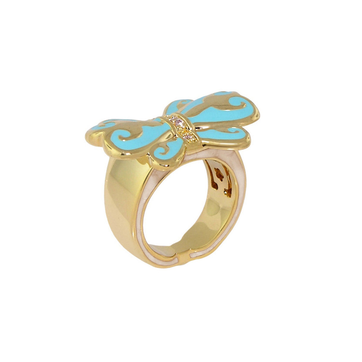 Bows and Hearts Ring