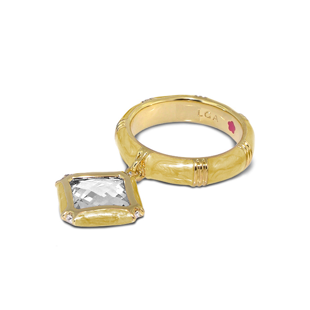 Prince Charming Ring — Cushion Charm Ridged Band