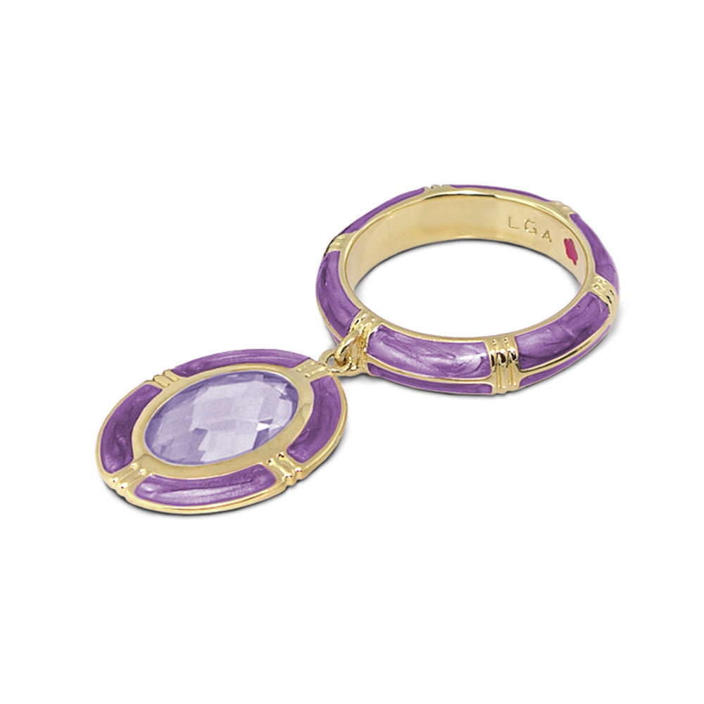 Prince Charming Ring — Oval Charm Ridged Band