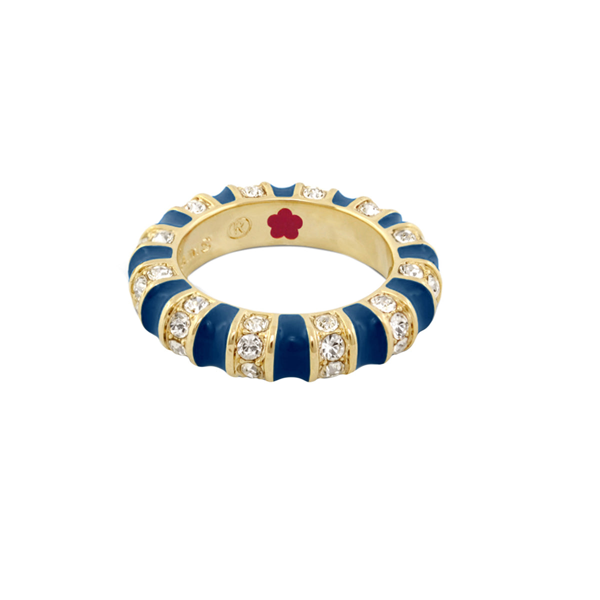 Stripe Tease Stackable Ring