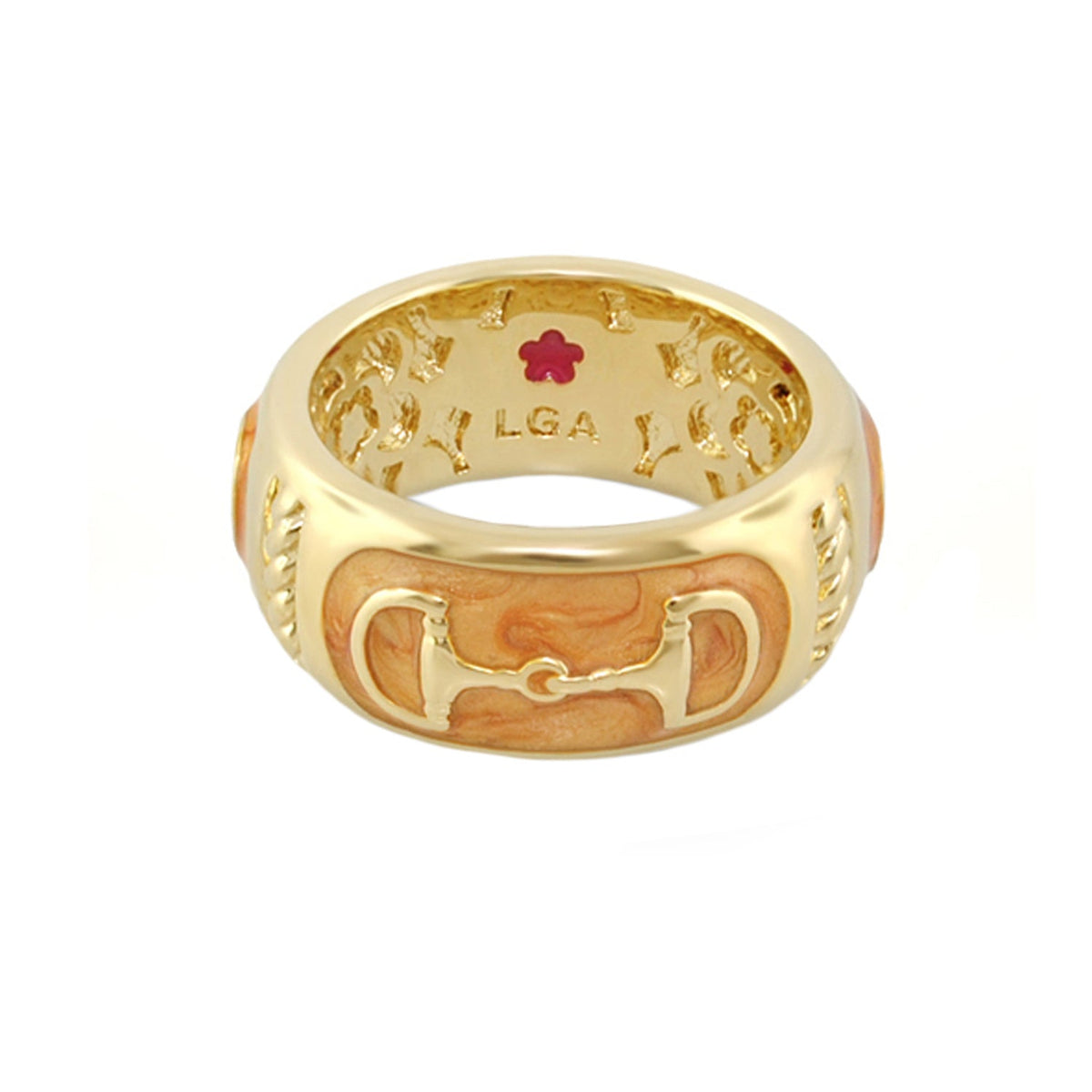 Equestrian Stirrup Ring — Black Horsebit