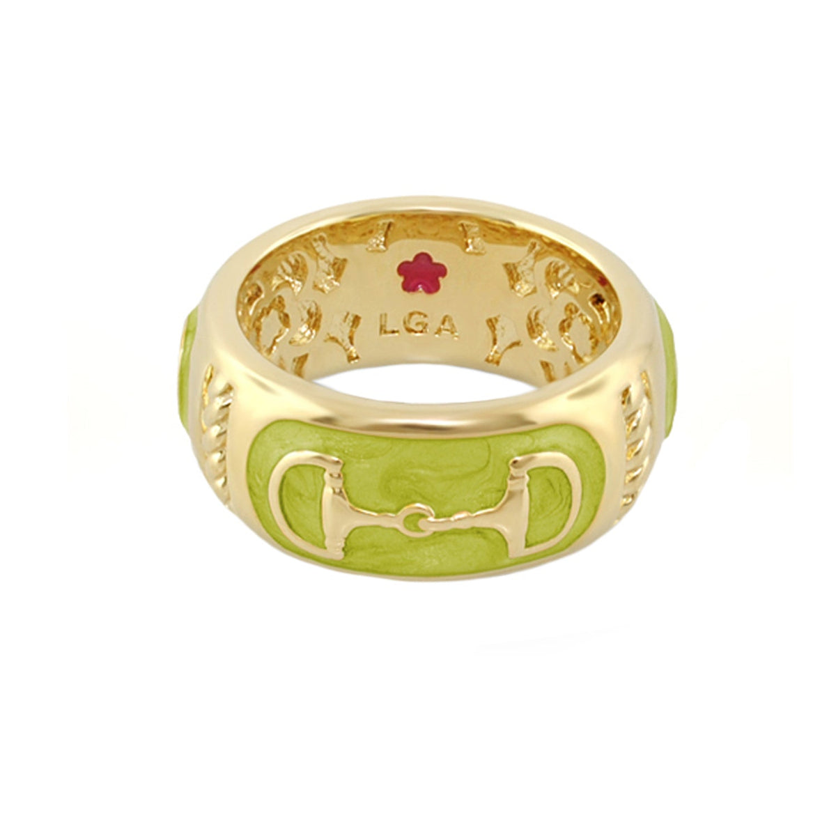 Equestrian Stirrup Ring — Black Horsebit