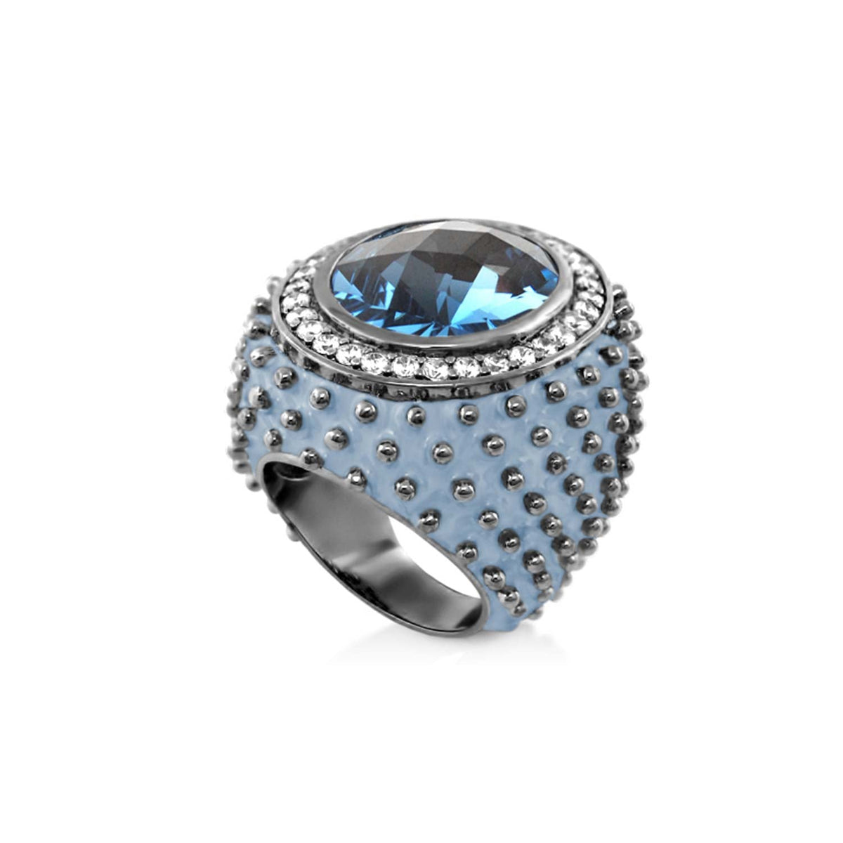 Fresh Fantasy Cocktail Ring — Pavé Halo Dome