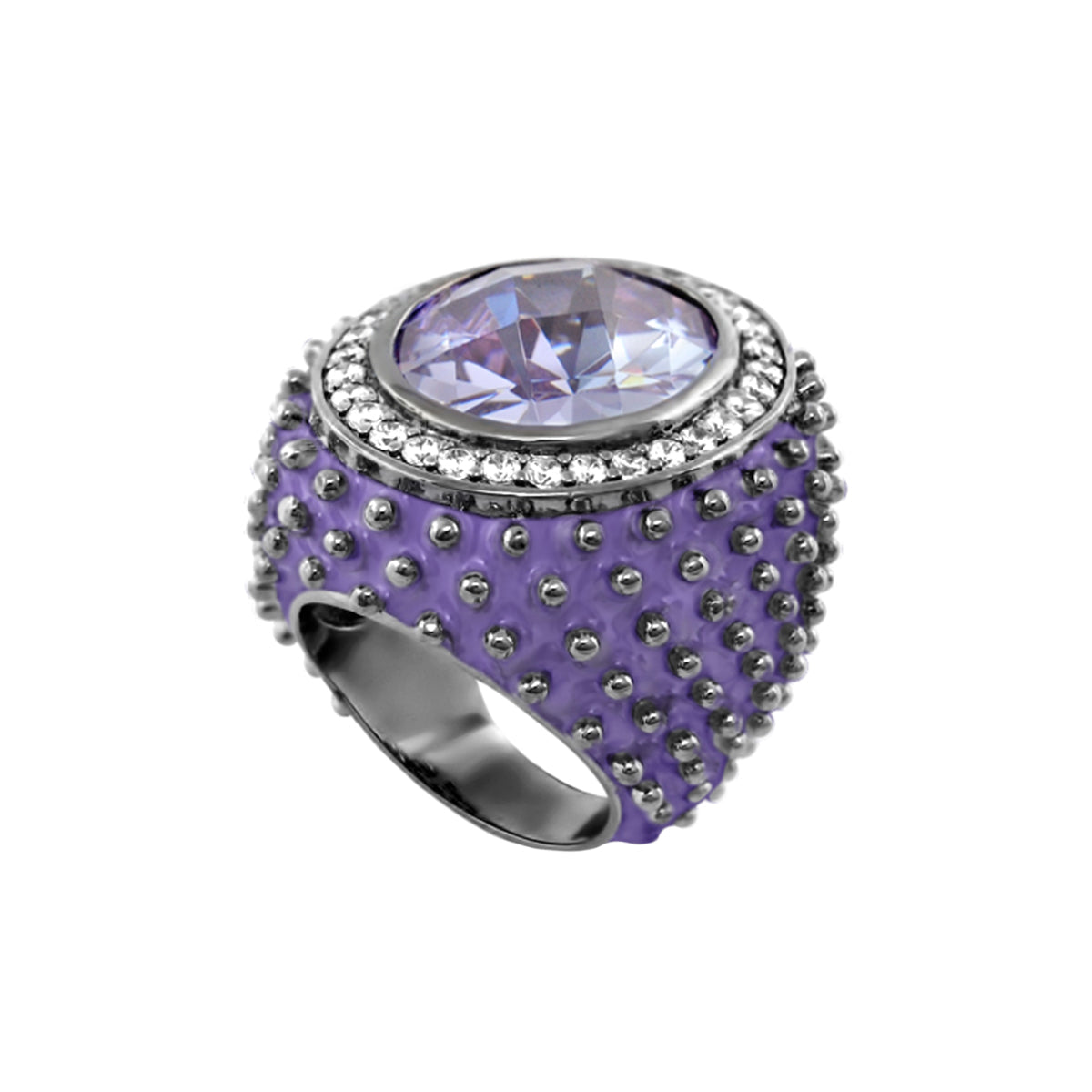 Fresh Fantasy Cocktail Ring — Pavé Halo Dome