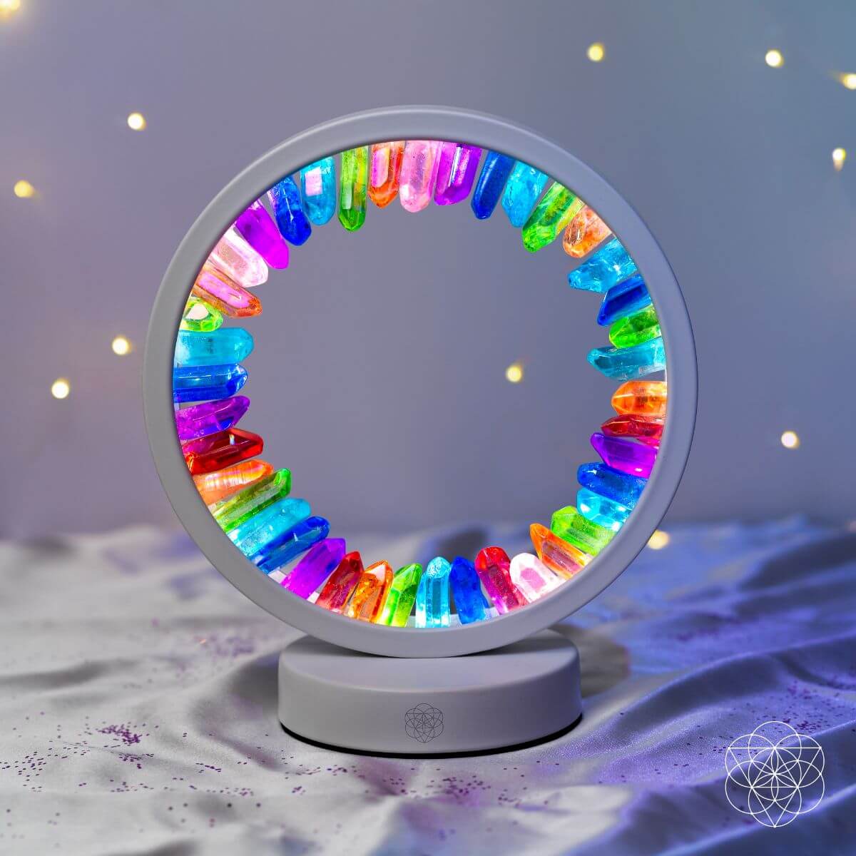 Rainbow After the Storm - Clear Quartz Lamp of Hope by Conscious Items at Shirley Shoppe