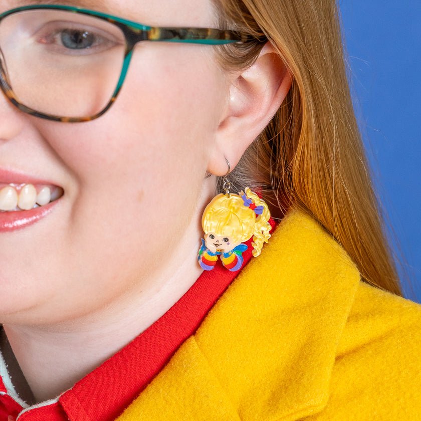 Rainbow Brite Drop Earrings by Erstwilder x Rainbow Brite by Quirks! at Shirley Shoppe