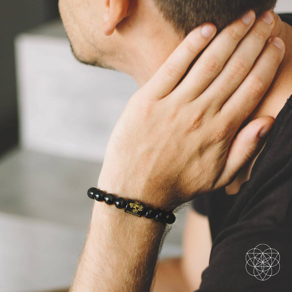 Rainbow Obsidian Protection Bracelet by Conscious Items at Shirley Shoppe