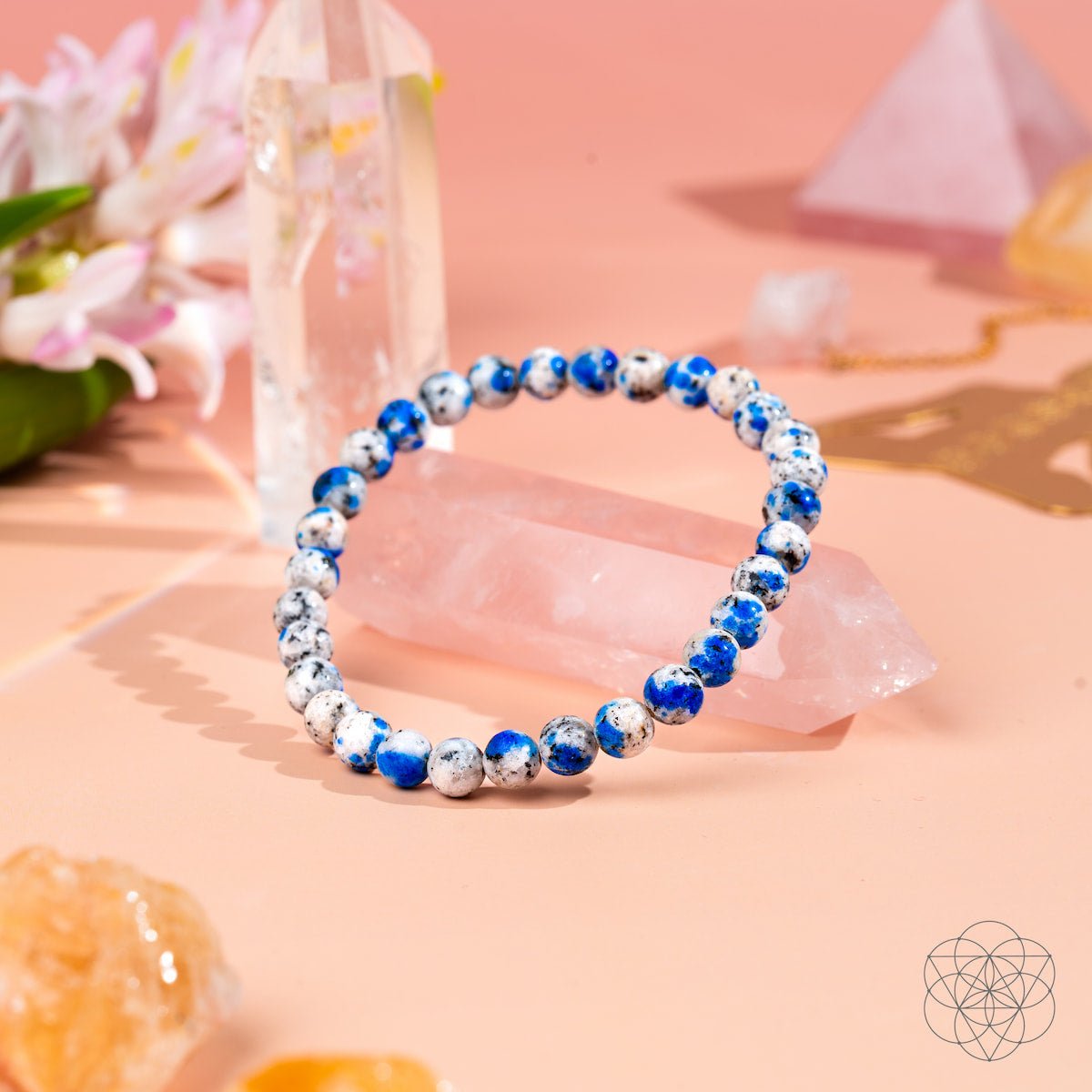 Rare K2 Stone Bracelet of Spiritual Adventure | 6mm by Conscious Items at Shirley Shoppe