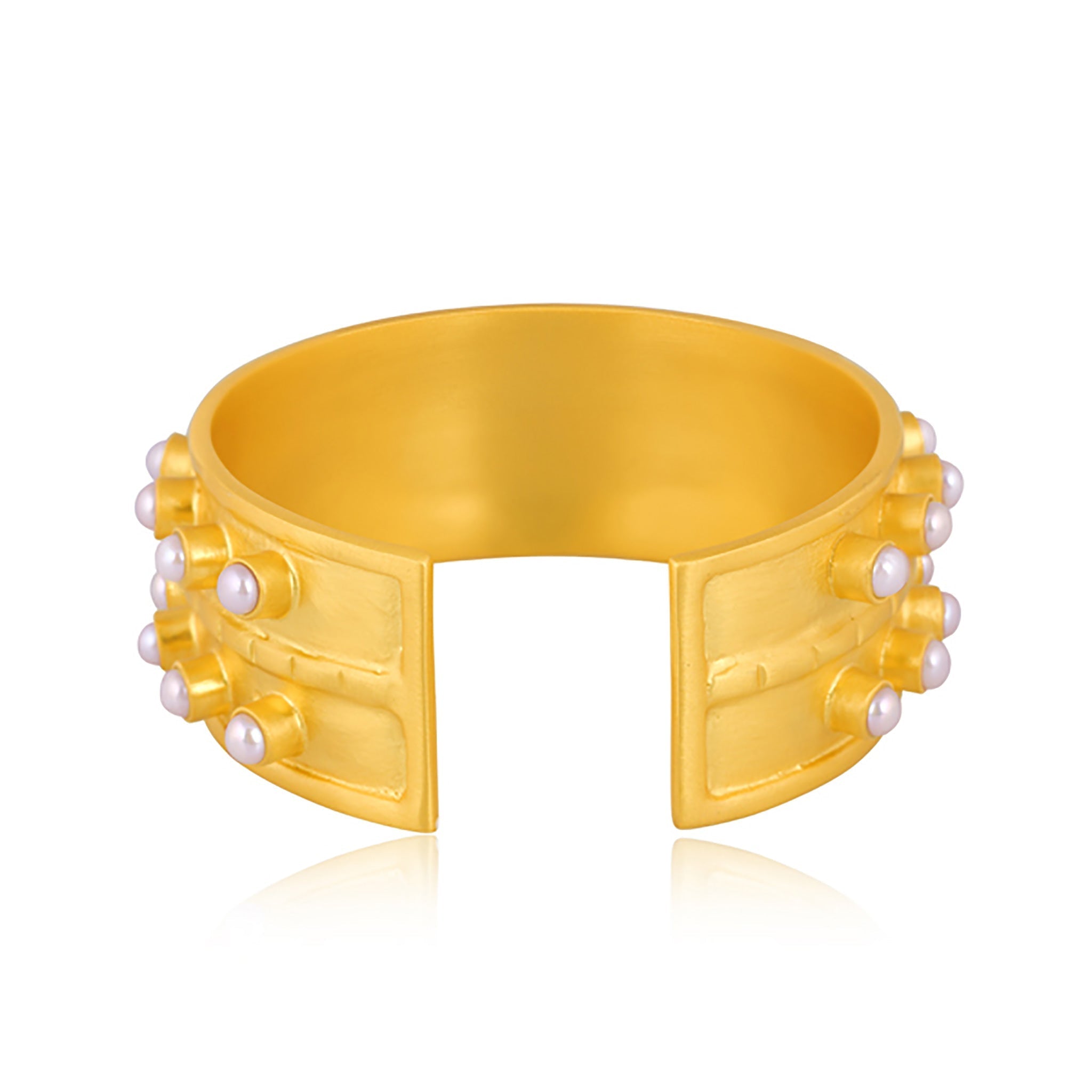 Ray of Light Cuff - Pearl by Christina Greene at Shirley Shoppe