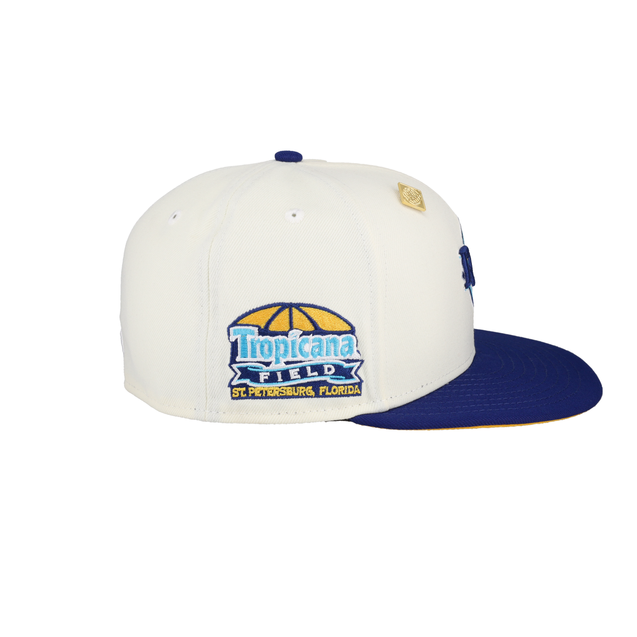 Tampa Bay Rays Tropicana Field Patch Chrome 59Fifty Fitted Hat
