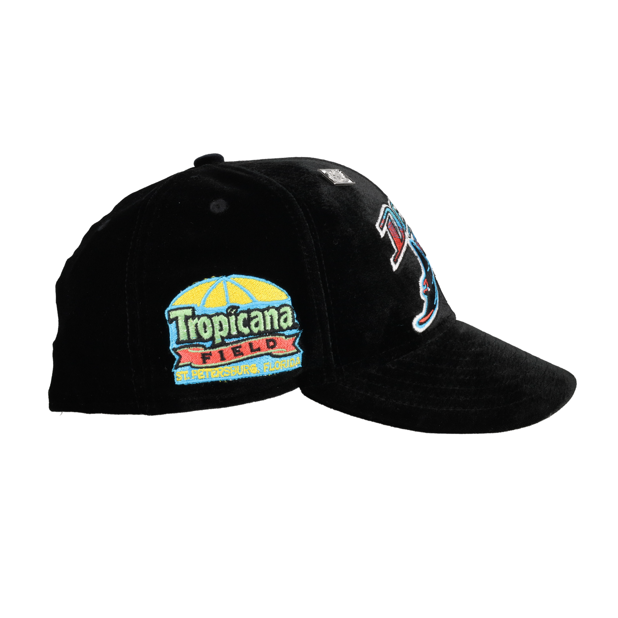 Tampa Bay Rays Velvet Tropicana Field Patch 59Fifty Fitted Hat