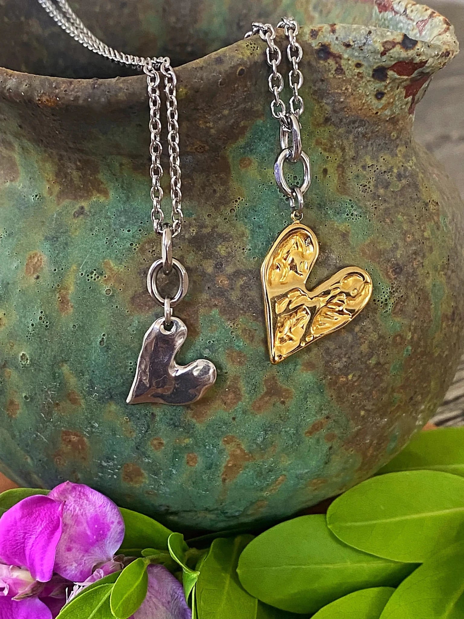 REBEL HEART NECKLACE by Bellaforma Jewelry at Shirley Shoppe