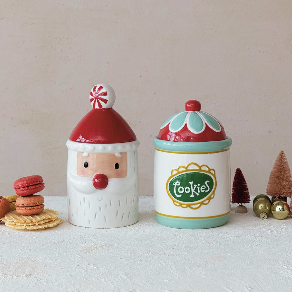 Retro Stoneware Cookie Jar by Quirks! at Shirley Shoppe