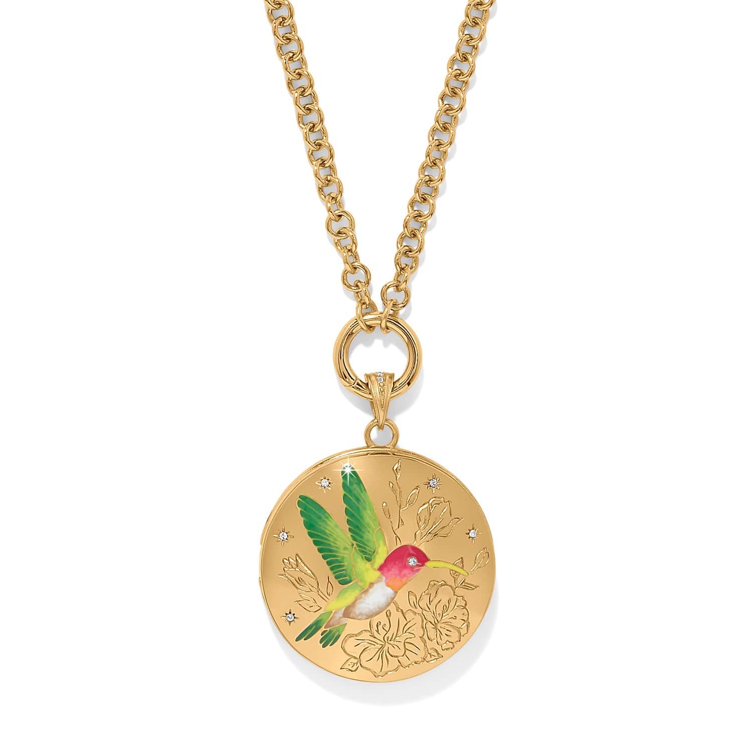 Reverie Hummingbird Locket Necklace
