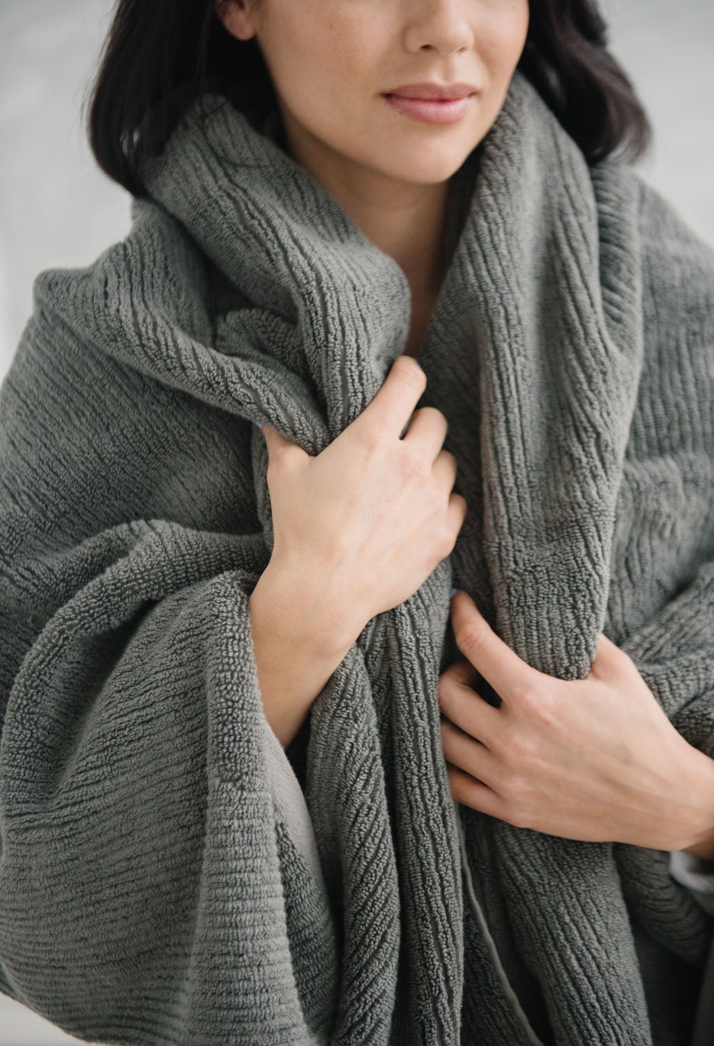 Ribbed Terry Bath Towel Set by Cozy Earth at Shirley Shoppe