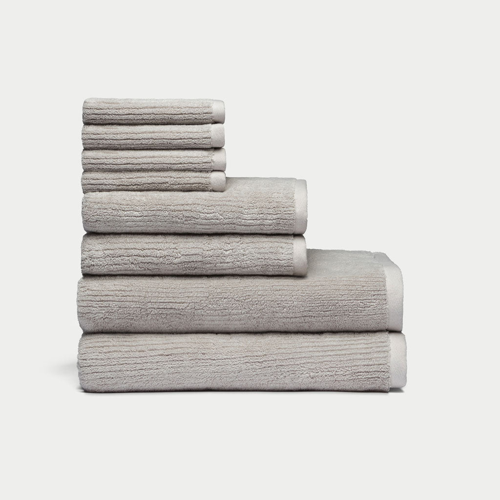 Ribbed Terry Bath Towel Set by Cozy Earth at Shirley Shoppe