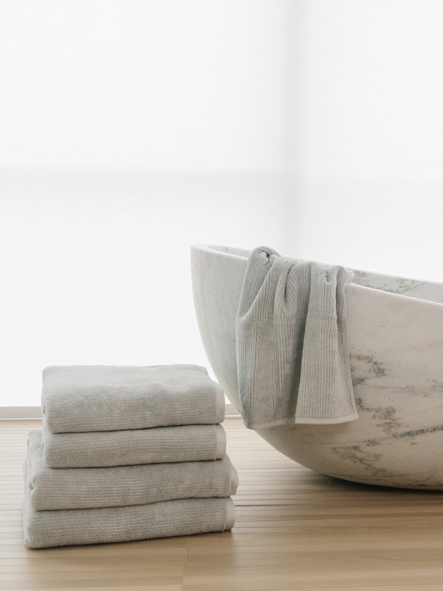 Ribbed Terry Bath Towel Set by Cozy Earth at Shirley Shoppe