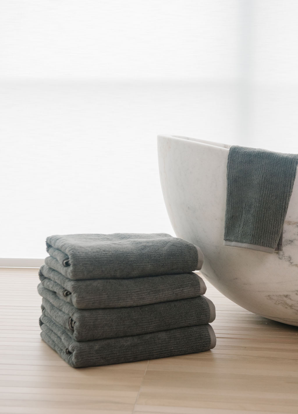 Ribbed Terry Bath Towel Set by Cozy Earth at Shirley Shoppe