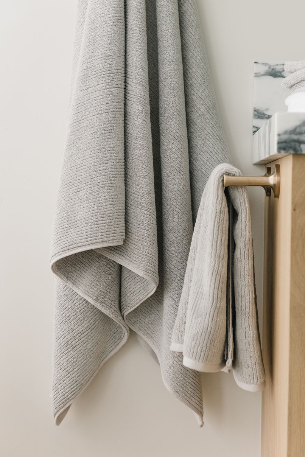 Ribbed Terry Bath Towel Set by Cozy Earth at Shirley Shoppe