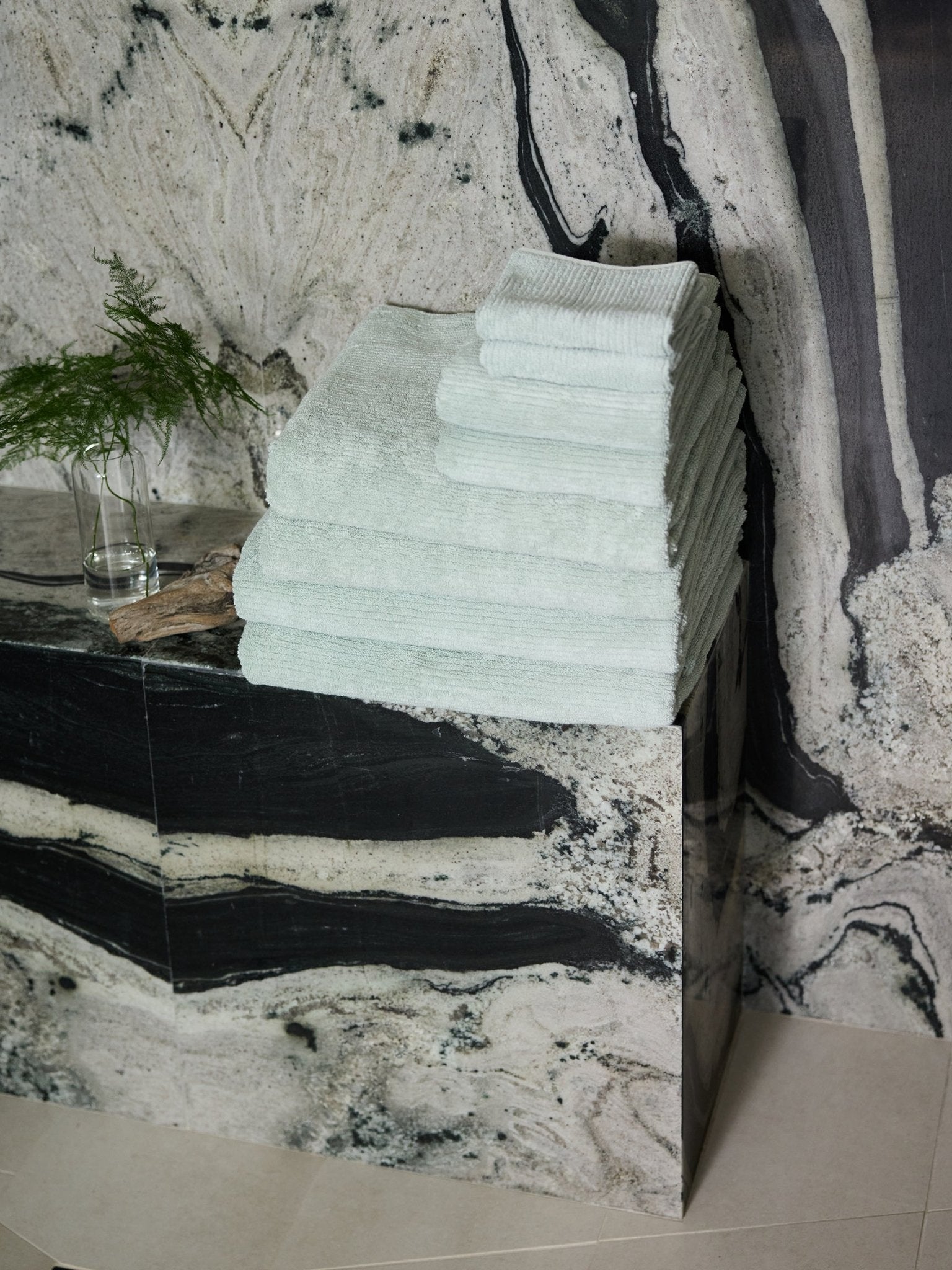 Ribbed Terry Bath Towel Set by Cozy Earth at Shirley Shoppe