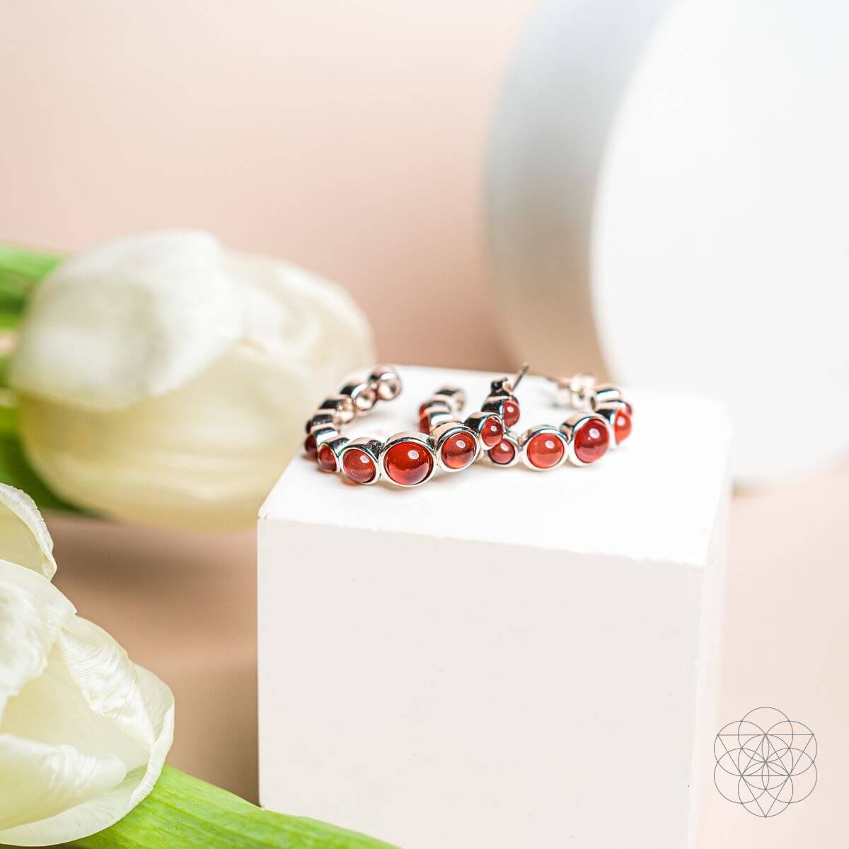 Rising Phoenix: Carnelian Earrings of Ambition by Conscious Items at Shirley Shoppe