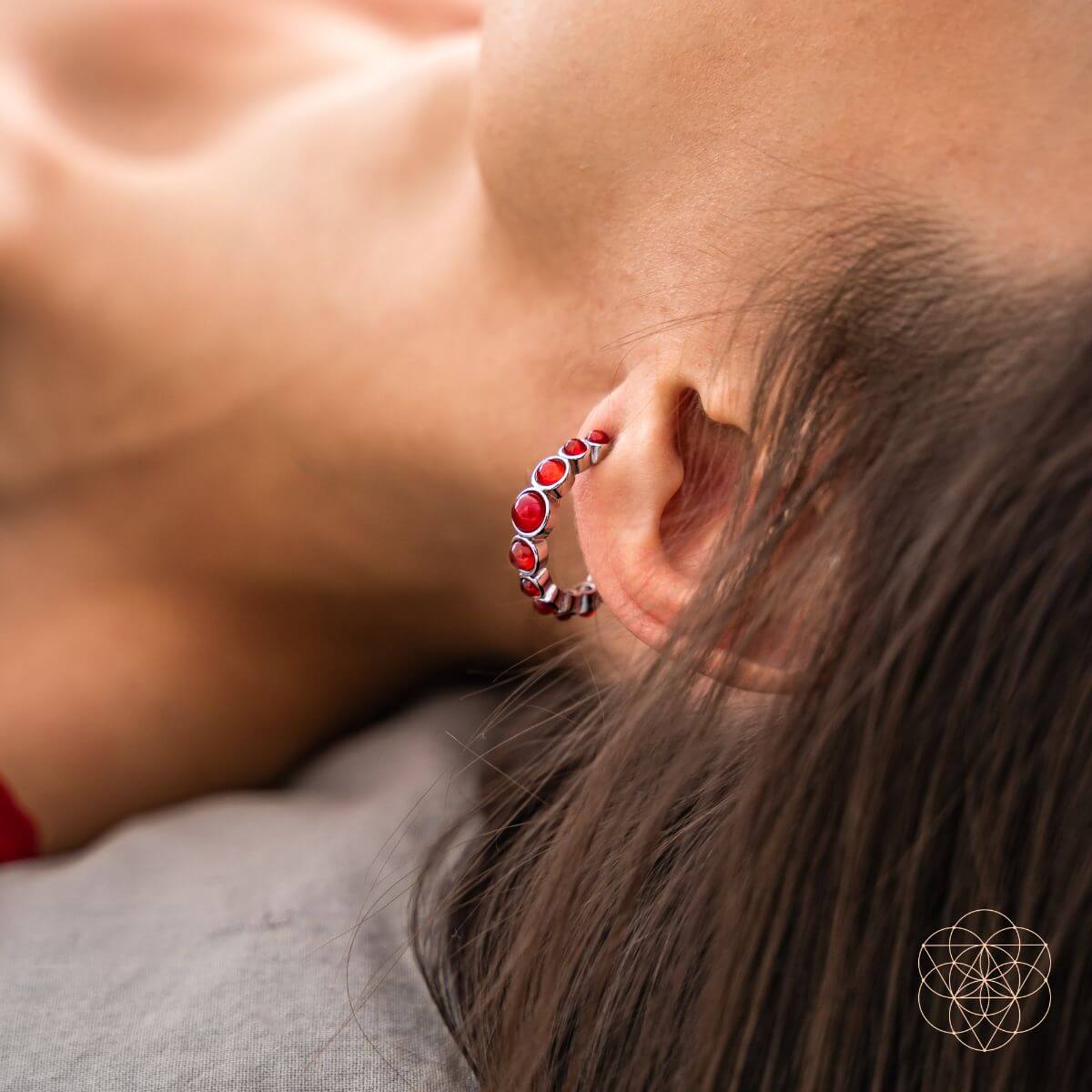 Rising Phoenix: Carnelian Earrings of Ambition by Conscious Items at Shirley Shoppe