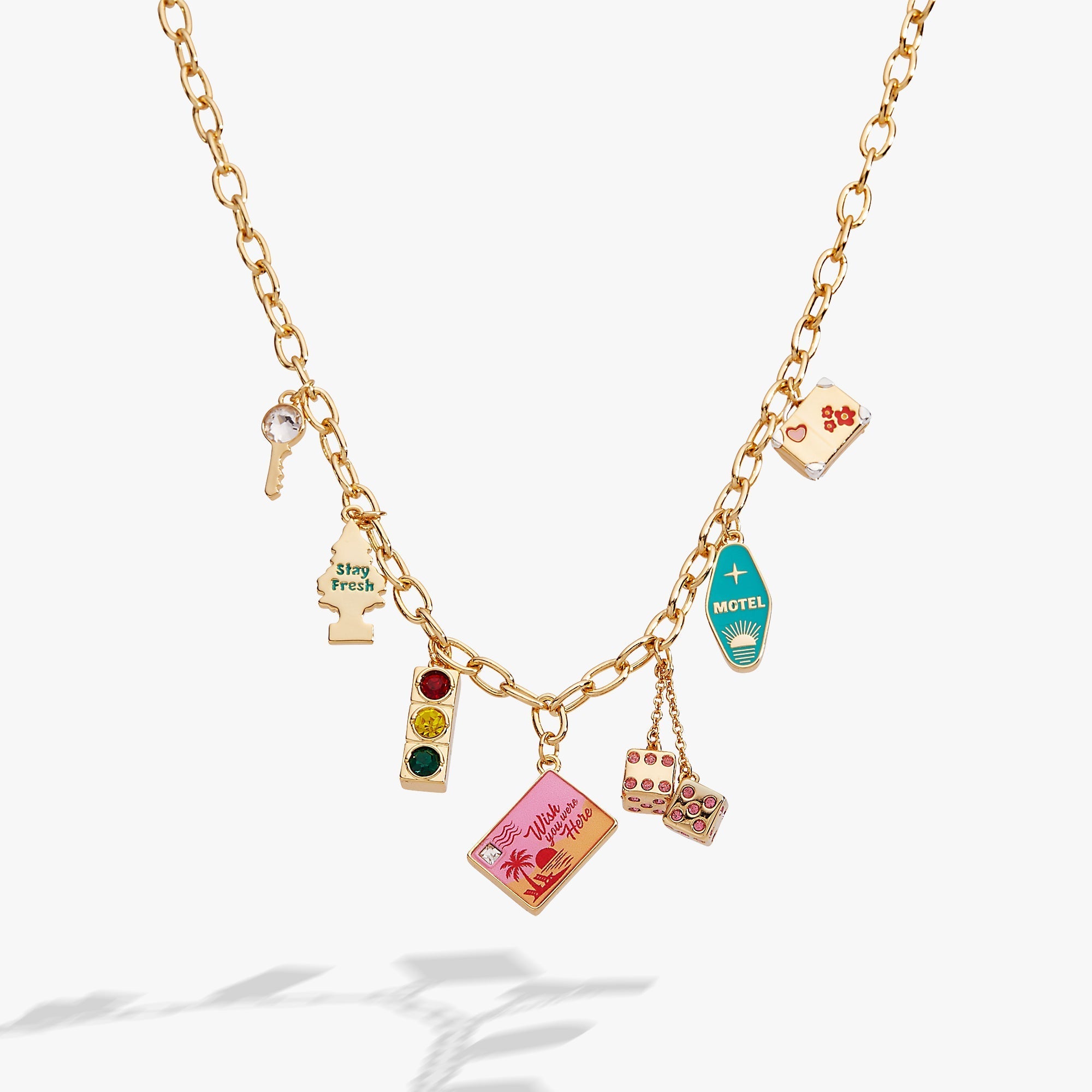 Road Trip Multi-Charm Necklace by ALEX AND ANI at Shirley Shoppe